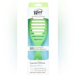 Wet Brush Speed Dry Kids Hair Brush - Vibrant Green